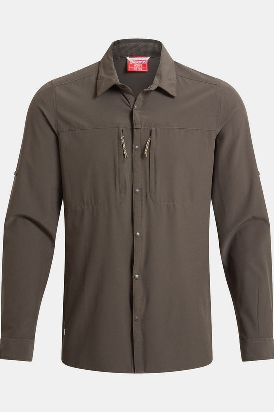 Craghoppers Chemise Nosilife Pro Long Sleeved Shirt V Woodlandgrn