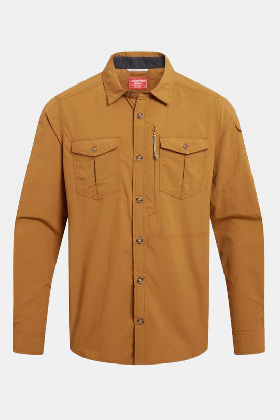 Craghoppers Hemd Nosilife Adventure Long Sleeved Shirt III Deep Henna