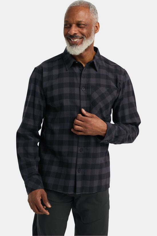 Jack Wolfskin Chemise Lite Flannel Shirt M Check Black