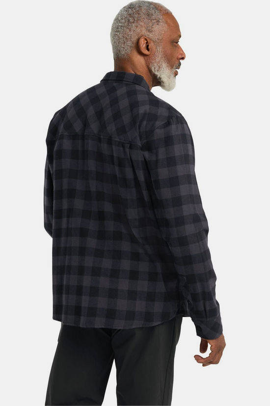 Jack Wolfskin Chemise Lite Flannel Shirt M Check Black