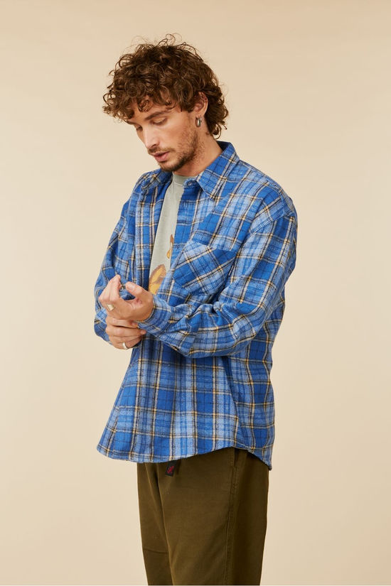 Kappy Design Hemd Country Check Shirt Blue