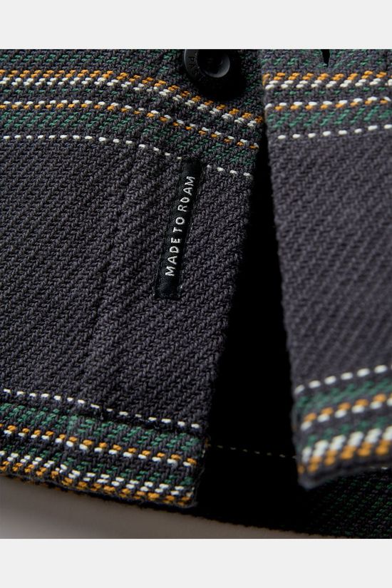 Passenger Hemd Island Heavy Twill Shirt 2.0 Faded Black Stripe
