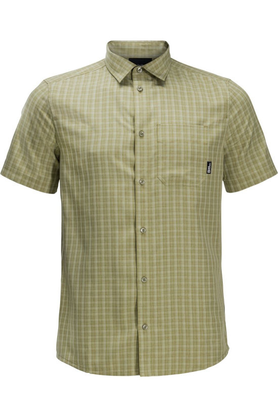 Jack Wolfskin El Dorado Ss Shirt M Bay Leaf Checks