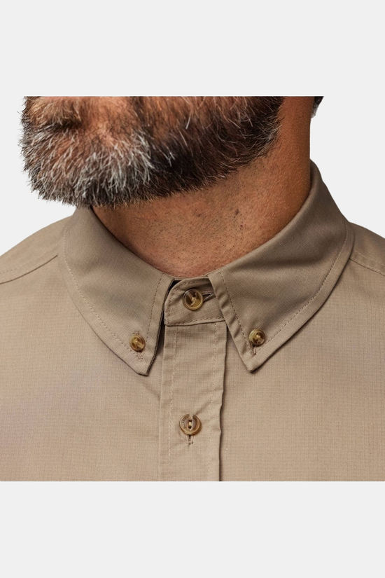 Fjällräven Chemise Övik Air Stretch Ss Shirt Suede Brown