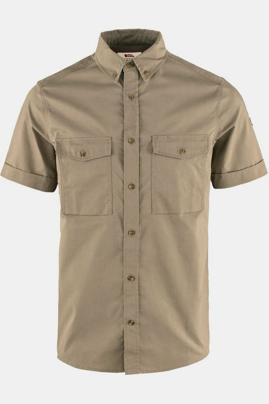 Fjällräven Chemise Övik Air Stretch Ss Shirt Suede Brown