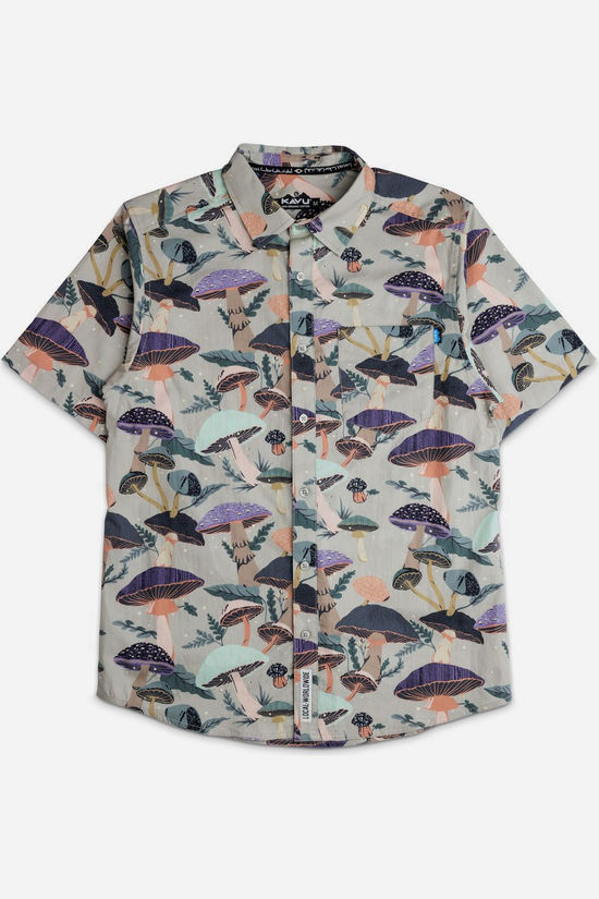 Kavu Hemd Festaruski Ss Shirt Mushroom Realm
