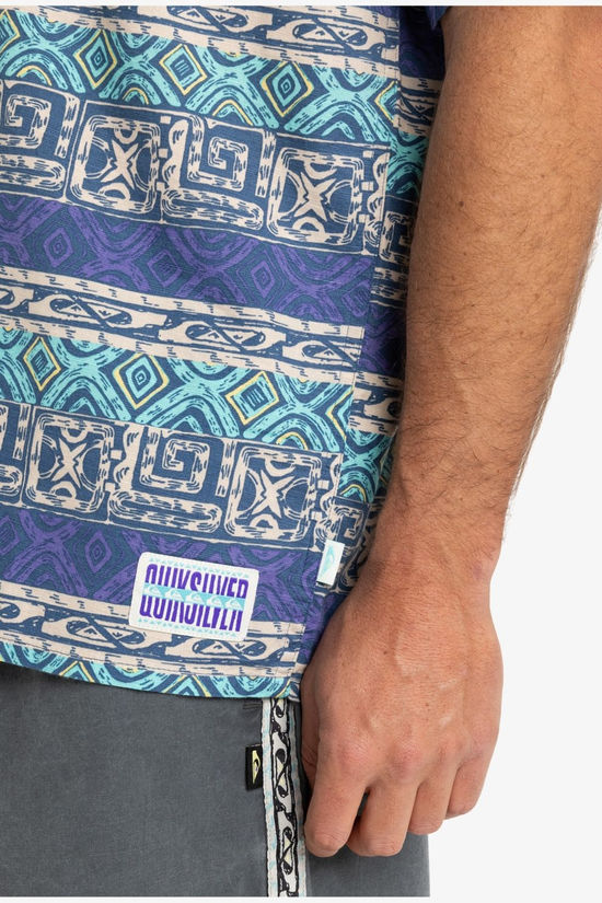 Quiksilver Chemise Global Heat Ss Aqua Sky Global Heat 32X32