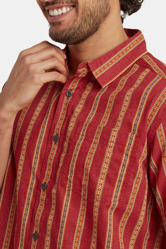 Sherpa Chemise Rupa Ss Shirt Rust