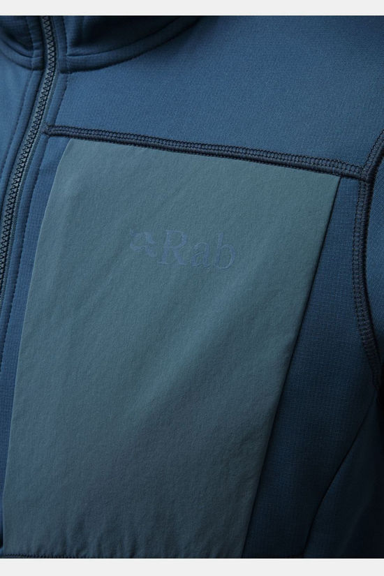 Rab Fleece Superflux Hoodie Tempest Blue
