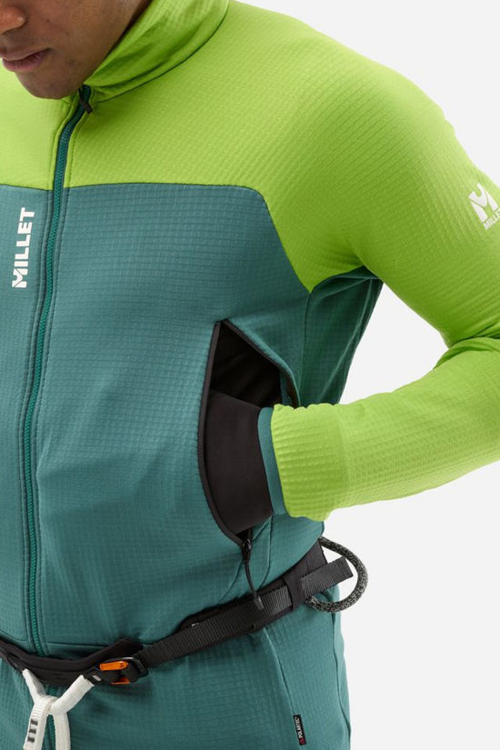 Millet Polaire Fusion Grid Jacket Macaw Green/Bottle