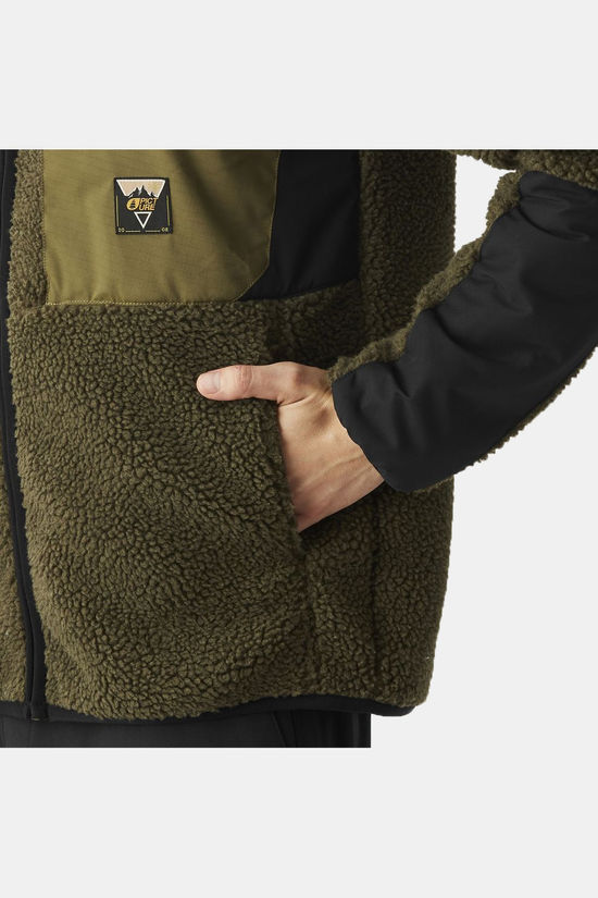 Picture Organic Clothing Polaire Pmbton Zip  Tobacco Black