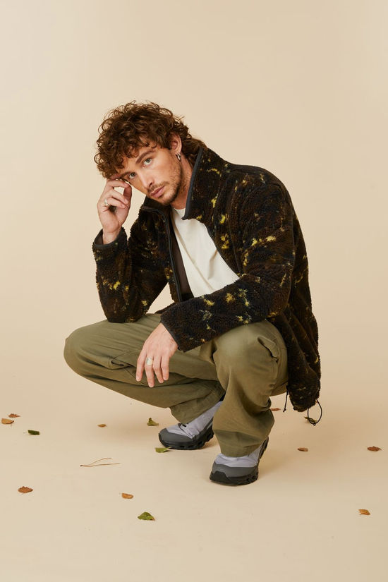Jack Wolfskin Fleece Stone Lite Aop Jkt M Lichen Peat