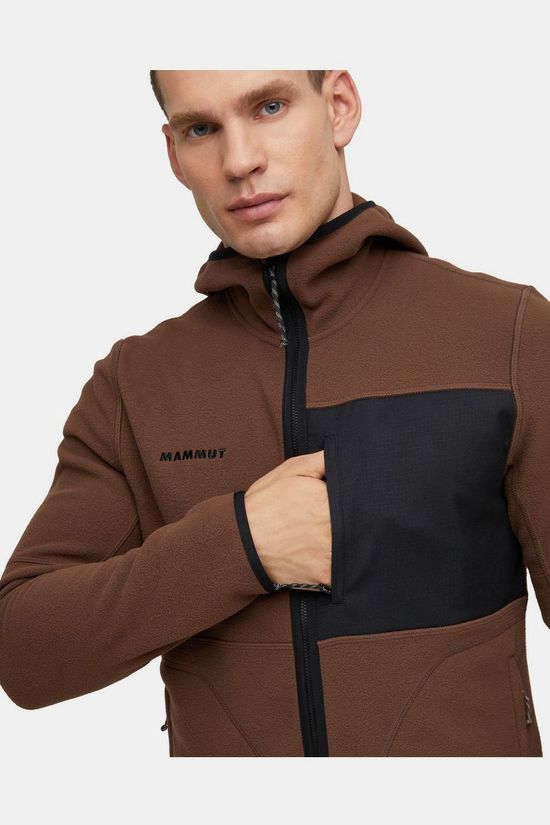 Mammut Fleece Tamaro Ml Hooded Jacket Men Soil-Black