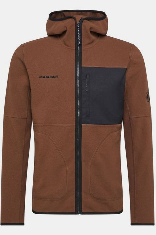 Mammut Fleece Tamaro Ml Hooded Jacket Men Soil-Black
