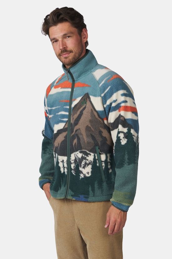 Ayacucho Polaire Stonecrop Fleece Fz M Orange Rust Pattern