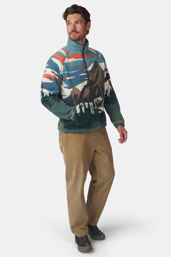 Ayacucho Polaire Stonecrop Fleece Fz M Orange Rust Pattern