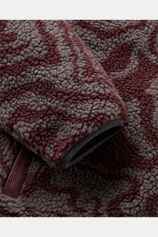 Passenger Clothing ltd Polaire Trekker 2.0 Recycled Deep-Pile Sherpa Fleece Strata Swirl Brambleberry