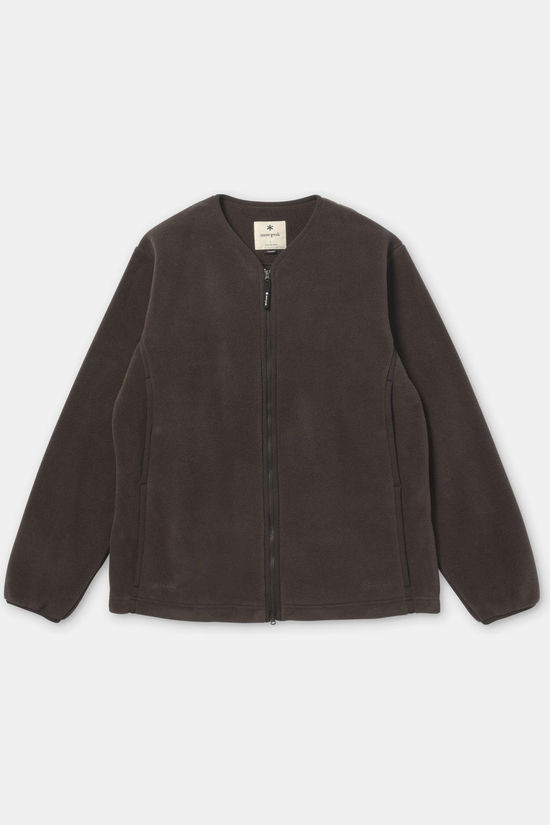 Snowpeak Polaire Water-Repellent Fleece Cardigan Dark Brown