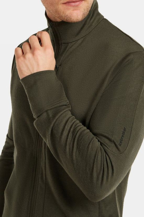 icebreaker Polaire M M 260 Quantum Iv Ls Zip Dk Loden