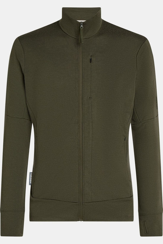 icebreaker Polaire M M 260 Quantum Iv Ls Zip Dk Loden