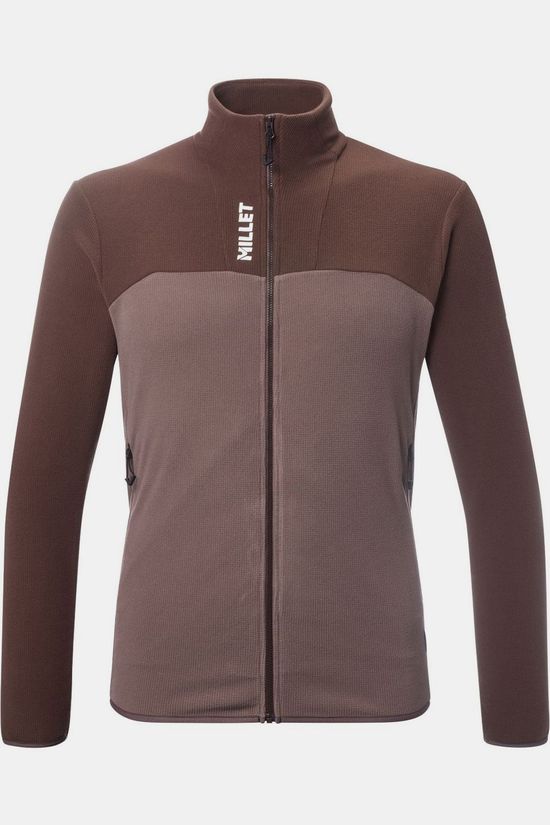Millet Fleece Ubic Lightgrid Jkt M Truffle/Pepper