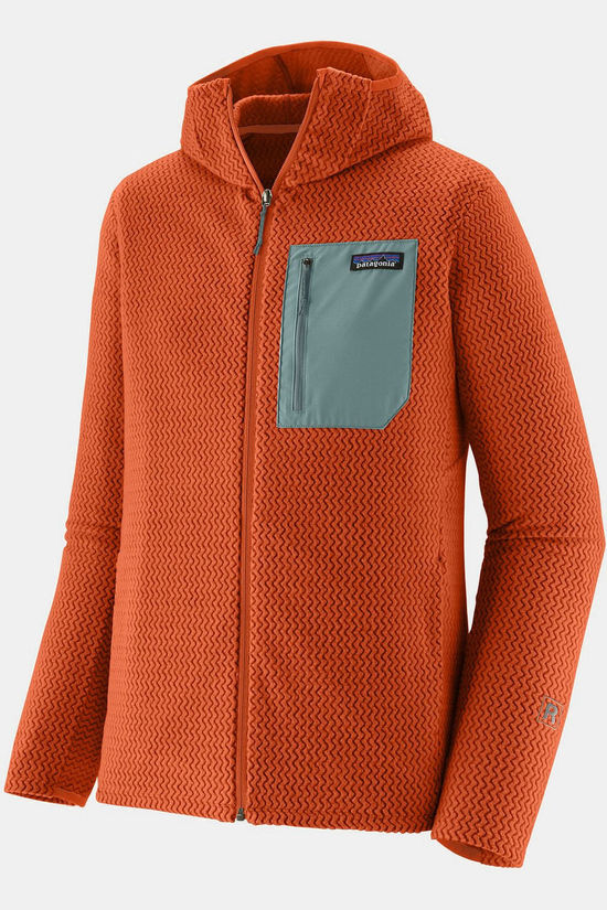 Patagonia Polaire M'S R1 Air Full-Zip Hoody Coal Orange