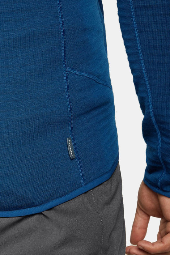 icebreaker Polaire Men Merino 400 Realfleece™ Descender Ls Zip Atlantis