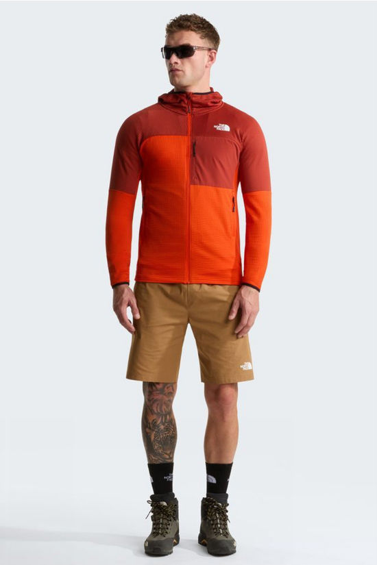 The North Face Polaire M Polartec Powergrid Stormgap Hoodie Lava Red/Iron Clay