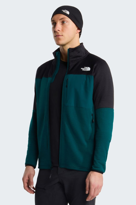 The North Face Fleece M Polartec Powergrid Stormgap Jacket Pacific Teal-Tnf Black