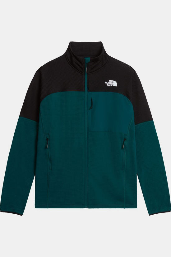 The North Face Fleece M Polartec Powergrid Stormgap Jacket Pacific Teal-Tnf Black