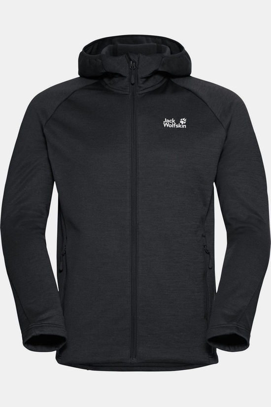 Jack Wolfskin Polaire Peak District Hooded Fz M Black