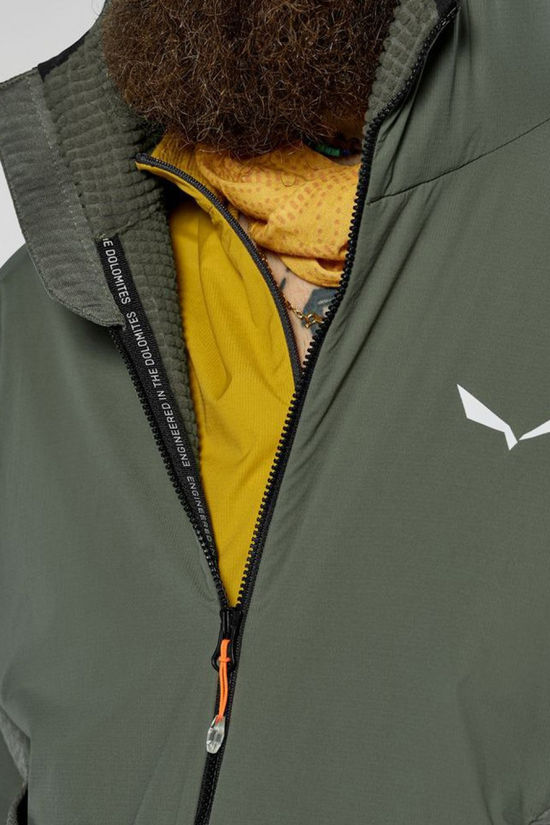 Salewa Polaire Pedroc Pl Wind Hd Jacket M Faded Green