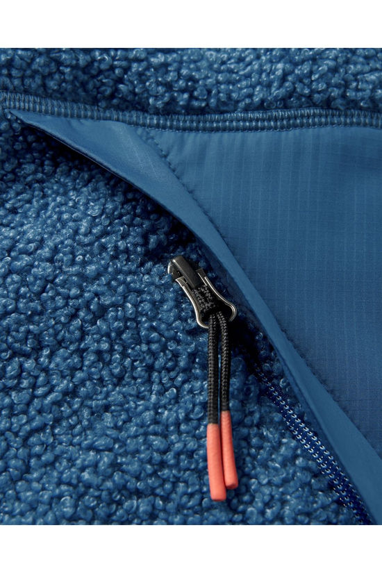 Passenger Polaire Mens Muse Polar Lined Sherpa 1/4 Zip Blue Steel