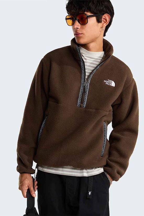 The North Face Polaire Fleeski 1/4 Pullover Dark Chestnut
