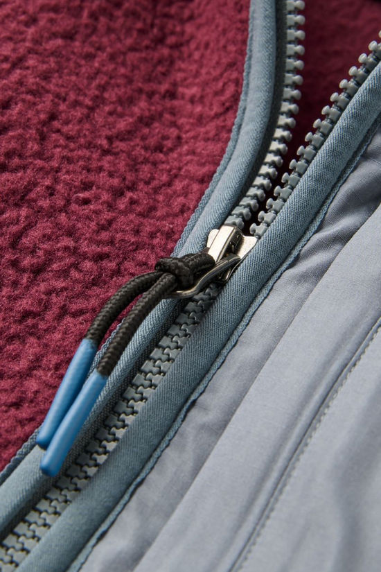 Passenger Clothing ltd Polaire Ventura 1/2 Zip Recycled Sherpa Fleece Fig
