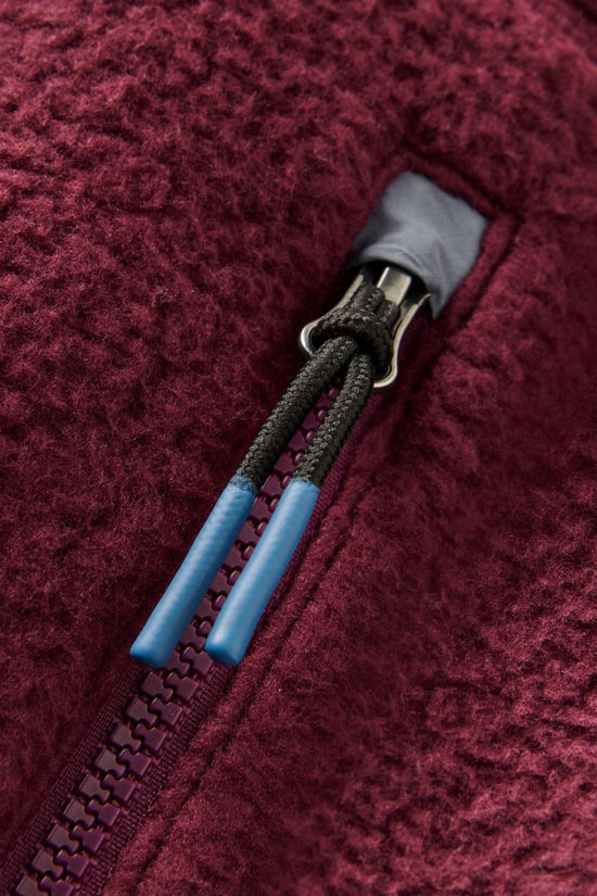 Passenger Clothing ltd Polaire Ventura 1/2 Zip Recycled Sherpa Fleece Fig