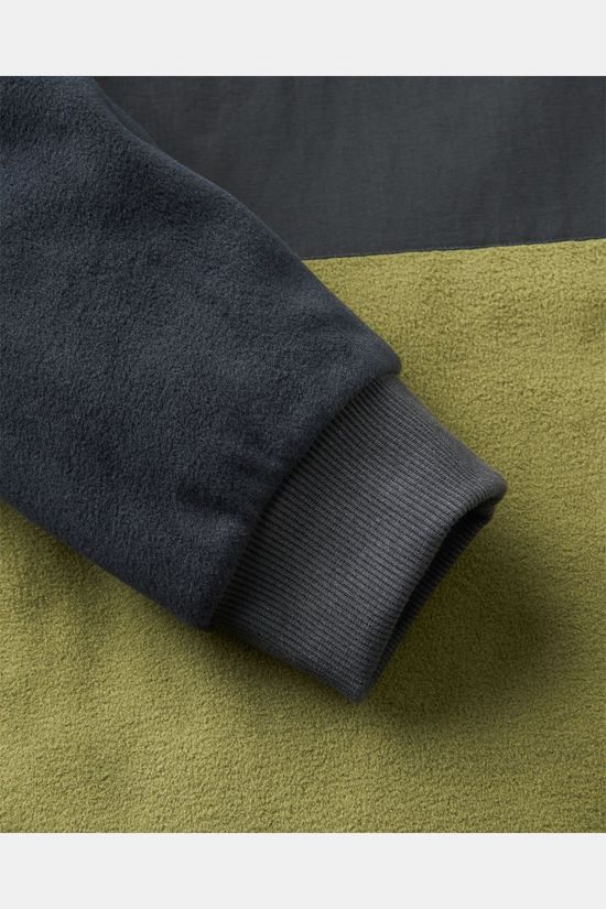 Passenger Fleece Woodland 2.0 Hooded 1/2 Zip Polar Black/Khaki.
