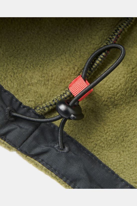 Passenger Fleece Woodland 2.0 Hooded 1/2 Zip Polar Black/Khaki.