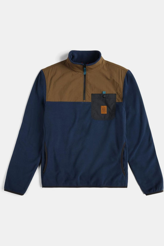 Topo Designs Polaire Vista 1/4 Zip Midnight/Desert Palm