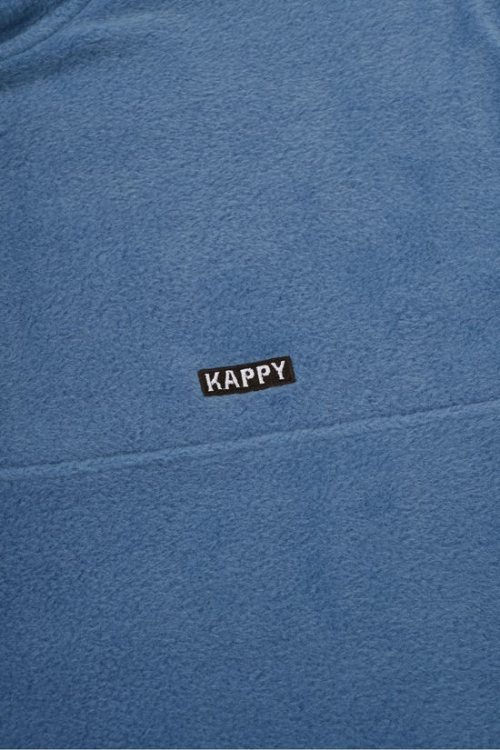 Kappy Design Polaire Button Anorak Sky Blue