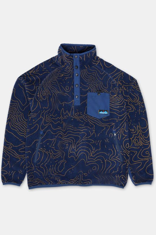 Kavu Trui Teannaway Pullover Blue Water Topo