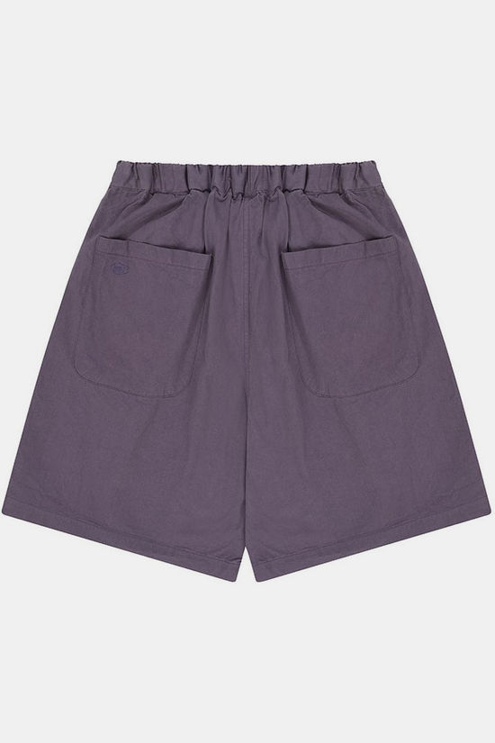 Kappy Design Short Two Tuck Wide Half Pants Purple