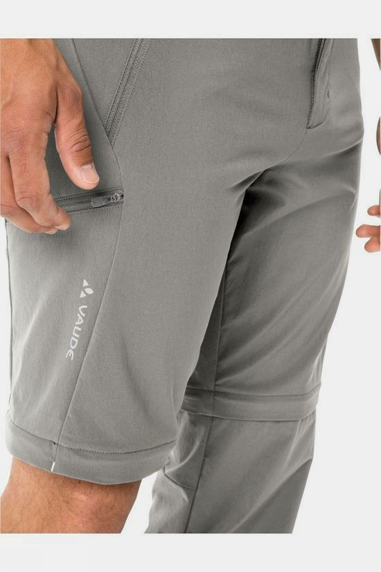 Vaude Pantalon Modulable Men'S Farley Stretch Zo II Short Stone Grey