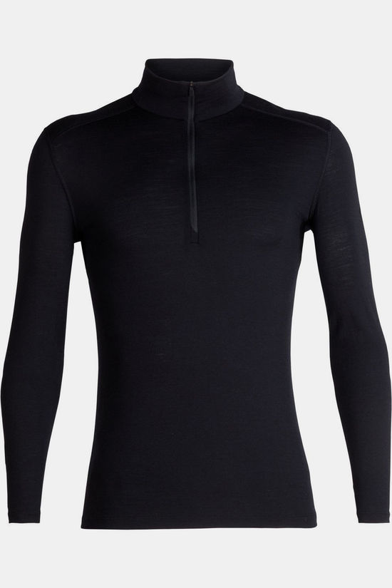icebreaker Sous-Vêtement 200 Oasis Ls Half Zip Black