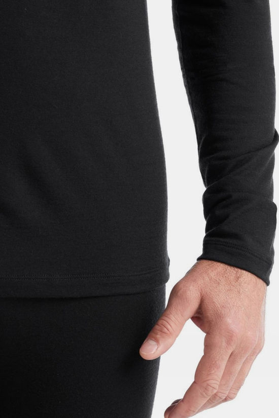 icebreaker Sous-Vêtement 200 Oasis Ls Half Zip Black