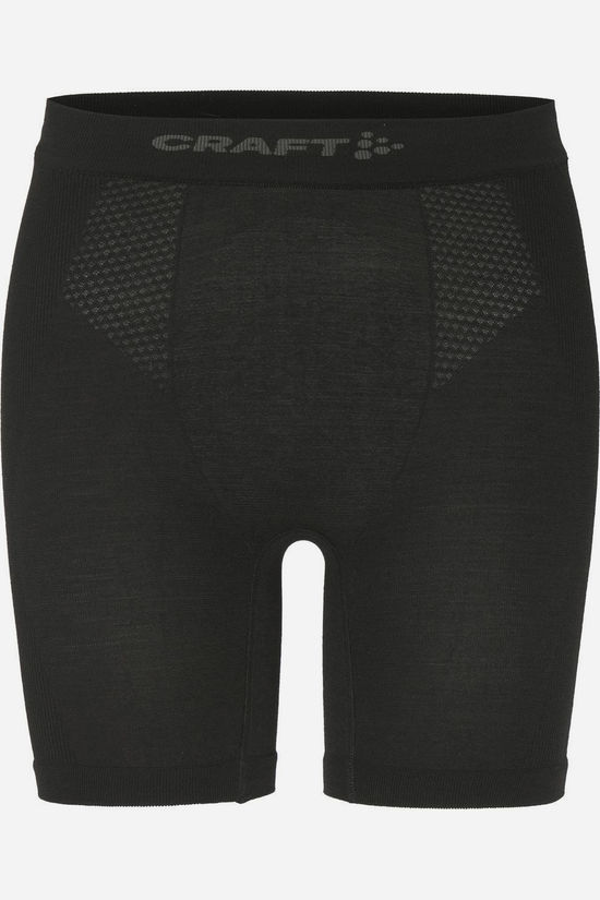 Craft Sous-Vêtement Wool Seamless Boxer 6 Black