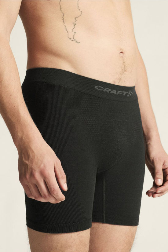 Craft Sous-Vêtement Wool Seamless Boxer 6 Black