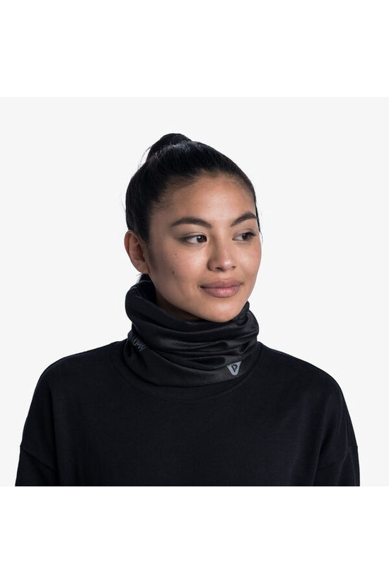 Buff Sjaal Thermonet Neckwarmer Solid Black Solid Black