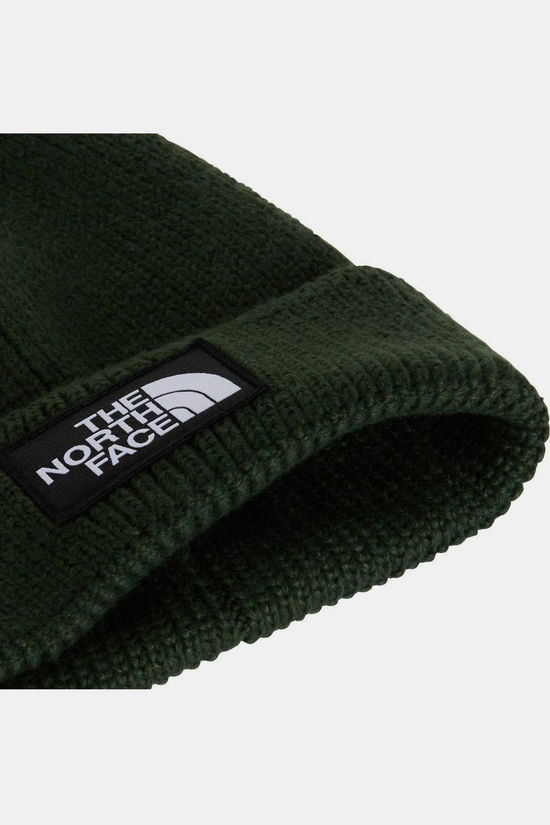 The North Face Bonnet Tnf Logo Box Cuffed Beanie Bottle Green