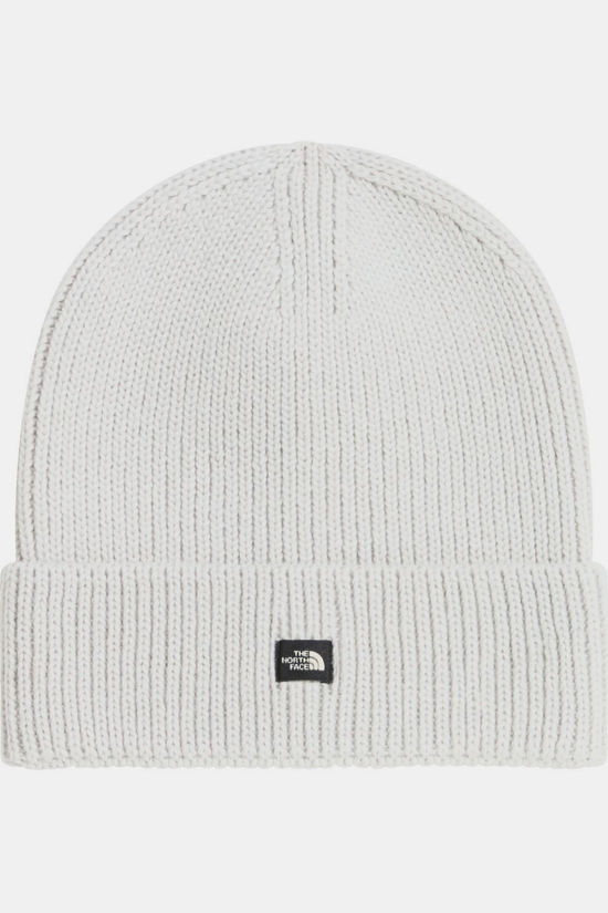The North Face Bonnet Tnf Mini Logo Box Beanie Cumulus Cloud